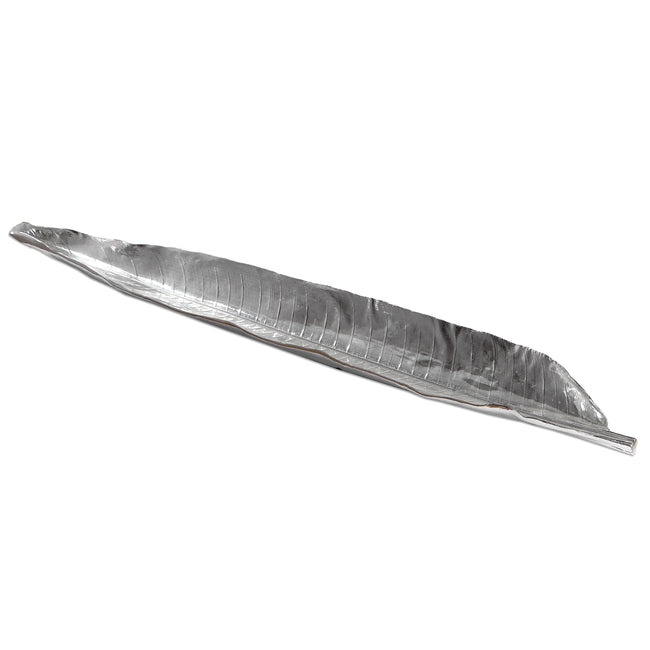 Banana Leaf Silver Tray