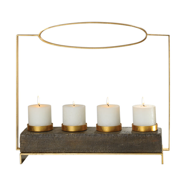 Amrit Gold Candleholder