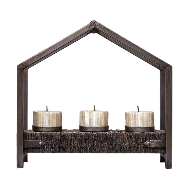 Ellie Antique Bronze Candleholder