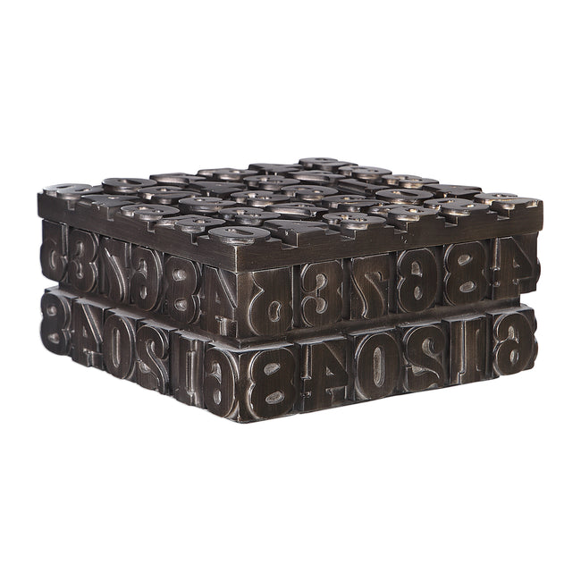 Typesetting Decorative Bronze Box