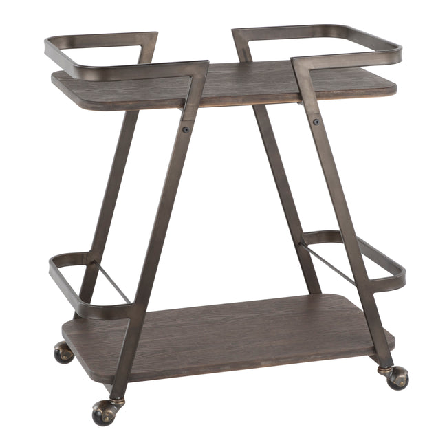 Seven Bar Cart - 28.5", Espresso