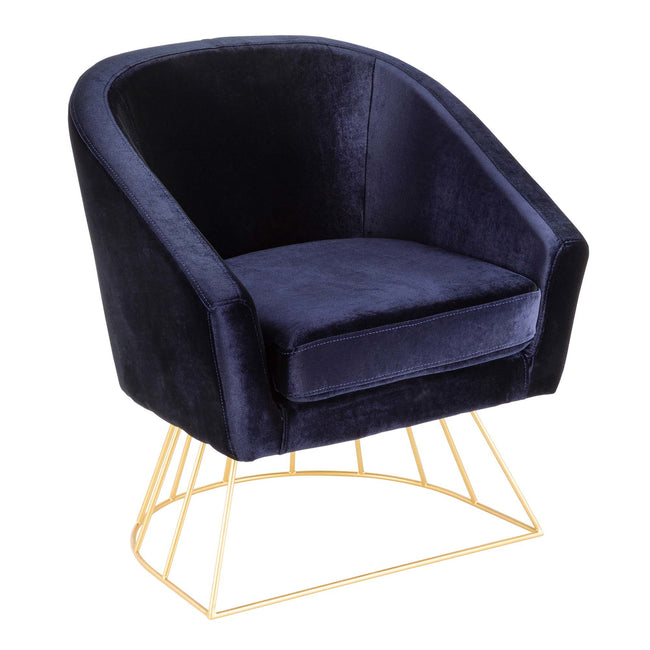 Canary Tub Chair - Royal Bleu Velvet