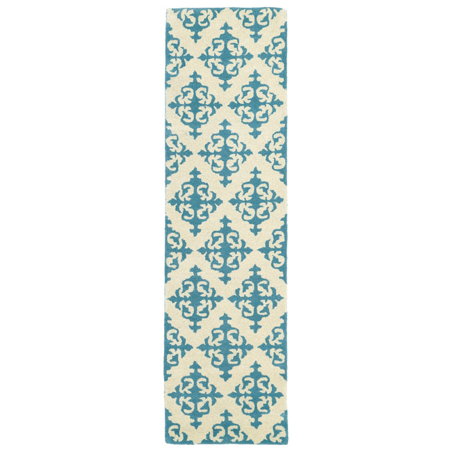 Evolution Hand Tufted Runner - 2'3" x 8', Spa, EVL05