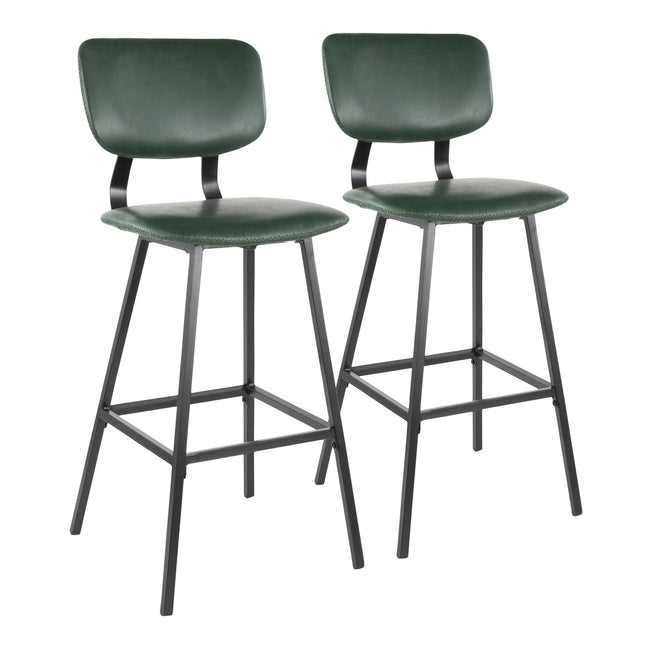 Foundry 30" Bar Stool - Set of 2, Green