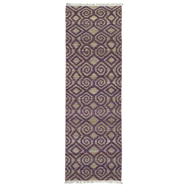 Kenwood Handmade Runner - 2'6" x 8', Plum, KEN02