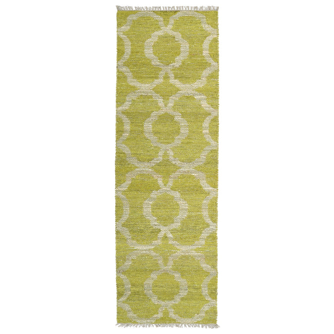 Kenwood Handmade Runner - 2' x 6', Lime Green, KEN07