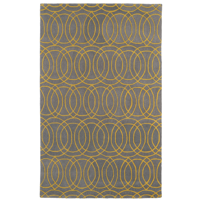 Revolution Hand Tufted Area Rug - 8' x 11', Yellow, REV02