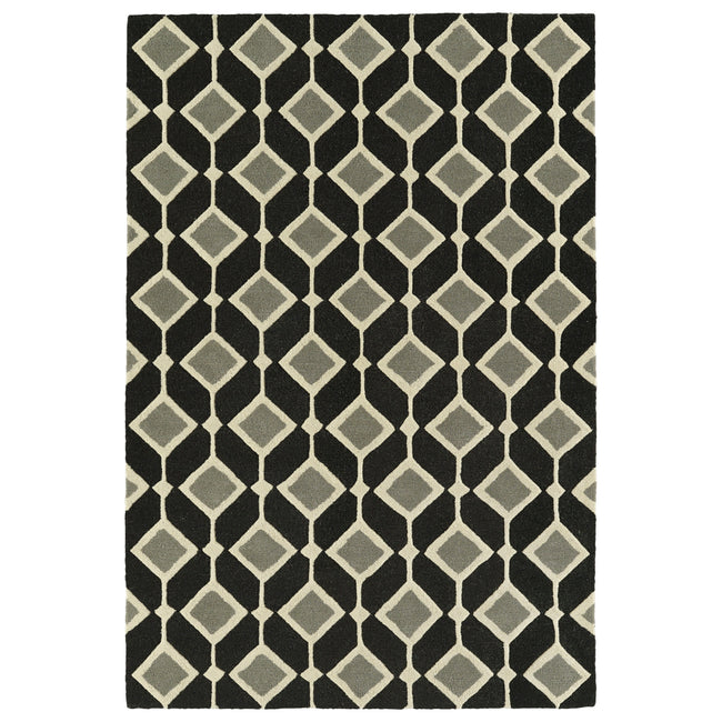Spaces Hand Tufted Area Rug - 2' x 3', Black, SPA05
