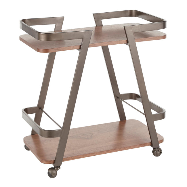 Seven Bar Cart - Walnut