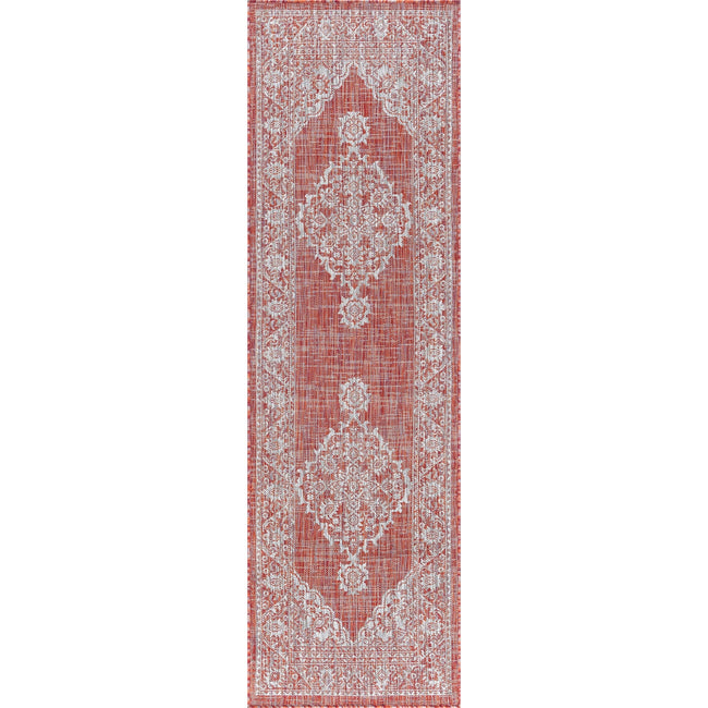 Devie Traditional Medallion Terra Runner Rug - 2'3" x 7'3"