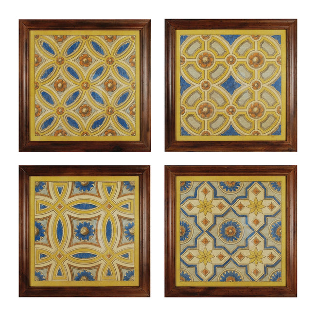 Florentine Tile I - IV - Set of 4