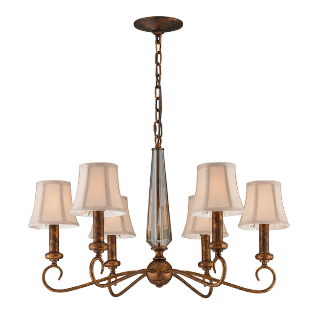 Crestview 6-Light Chandelier - Spanish Bronze