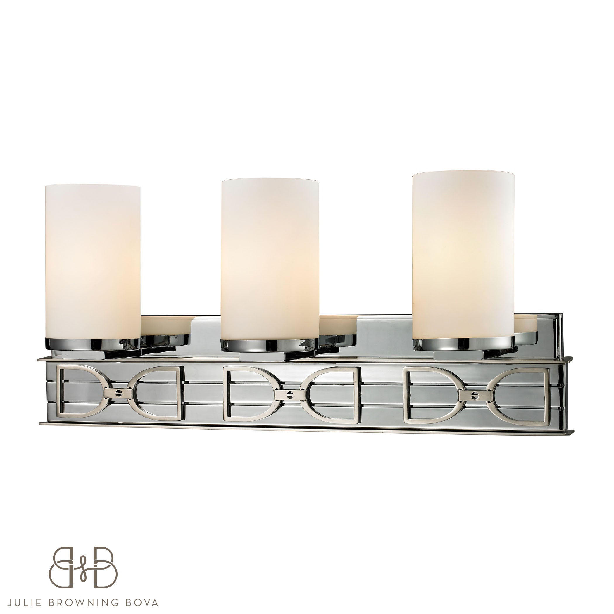 Campolina 3-Light Bath Bar - Polished Chrome And Brushed Nickel