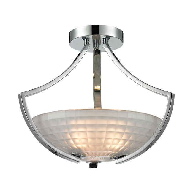 Sculptive 3-Light Semi Flush Mount