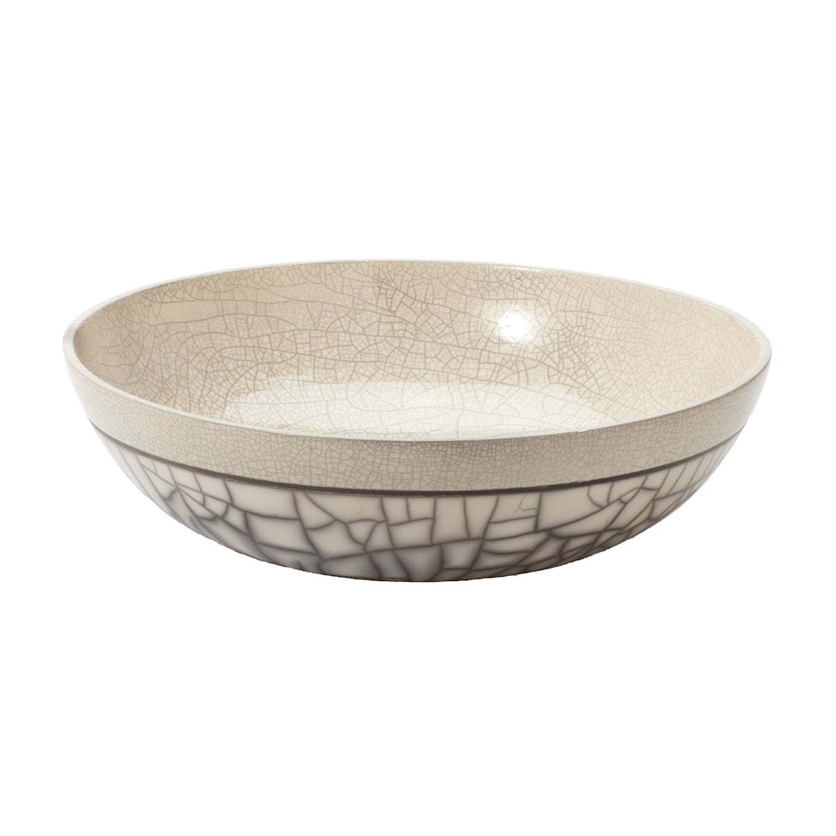 Raku Bowl - Gray Sand