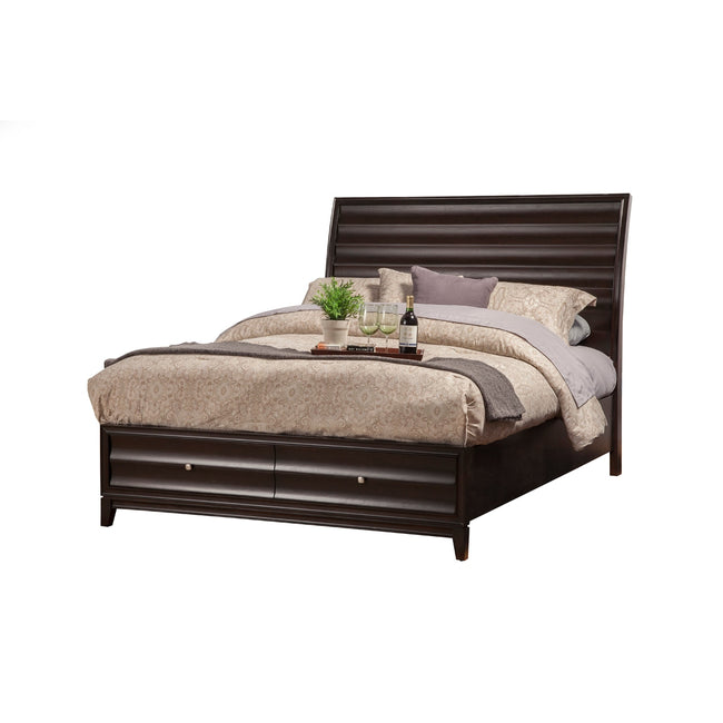 Legacy Storage Bed - Queen, Black Cherry