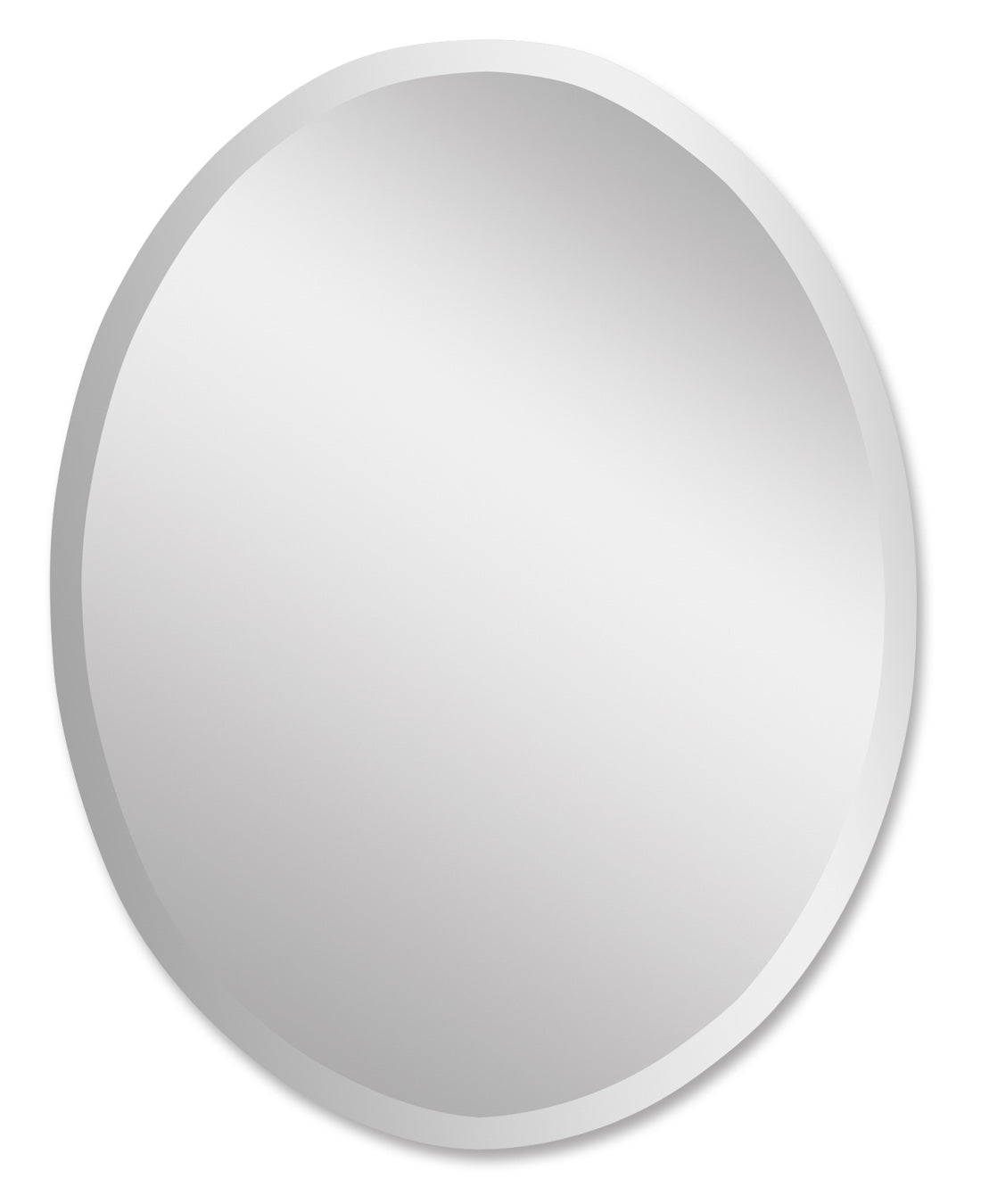 Frameless Large Oval Mirror