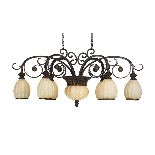 Carrollton 8-Light Chandelier - Golden Coffee