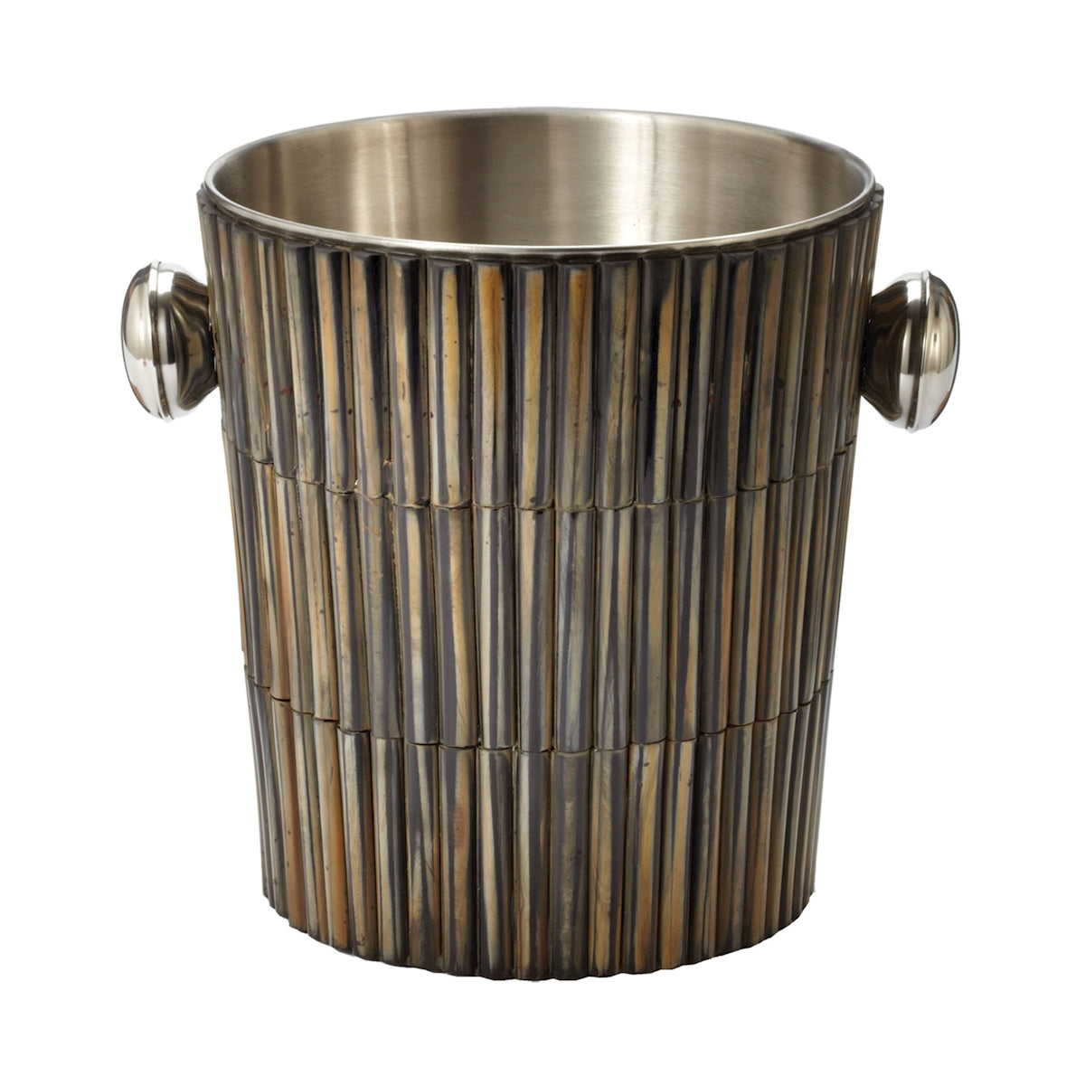 Burnt Horn Dowel Ice Bucket