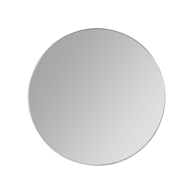 Franco Round Wall Mirror - 34", Silver