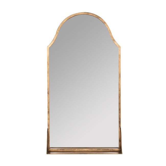 Piper Oval Wall Mirror - 28", Antique Gold