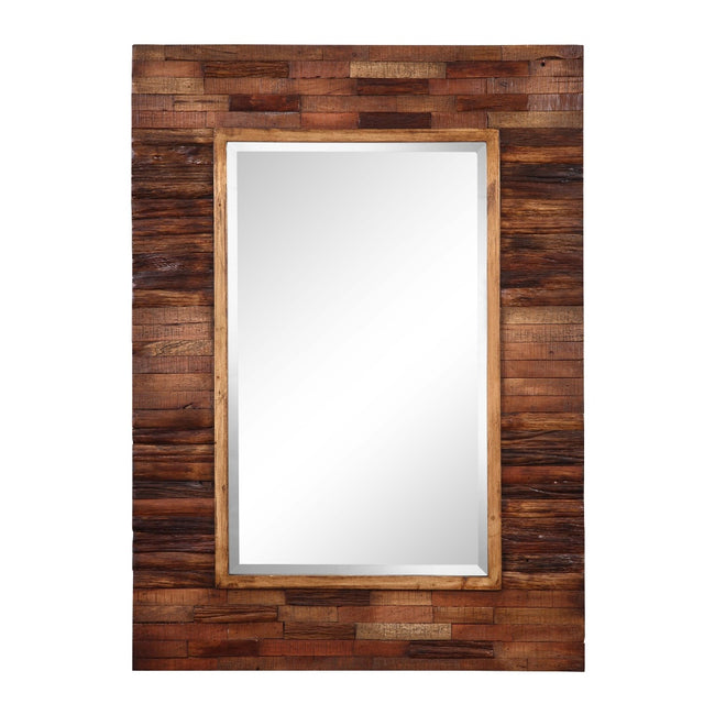 Blakely Mirror - 42", Dark Natural