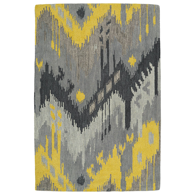 Casual Hand Tufted Area Rug - 7'6" x 9', Gray, 5054