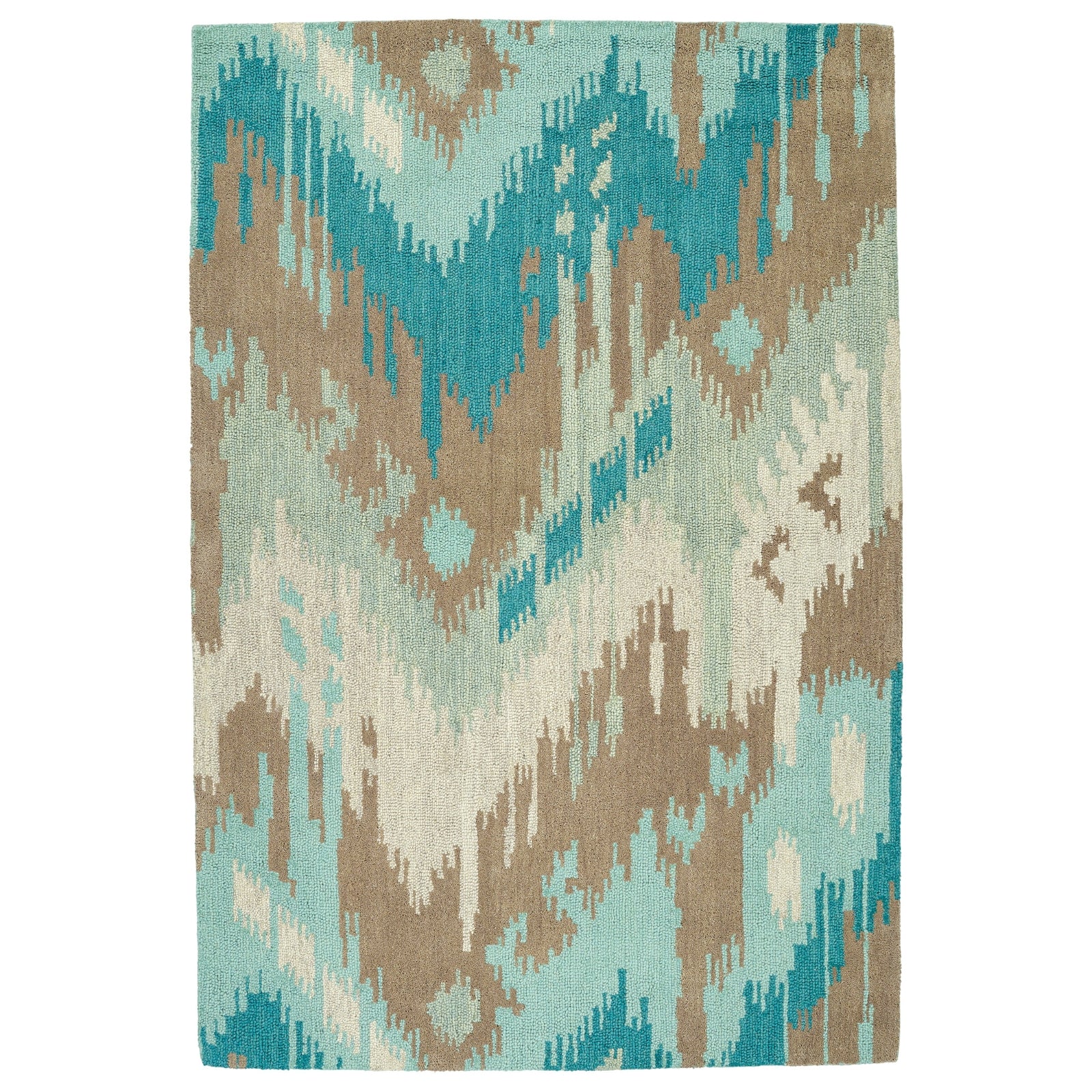 Casual Hand Tufted Area Rug - 7'6" x 9', Mint, 5054