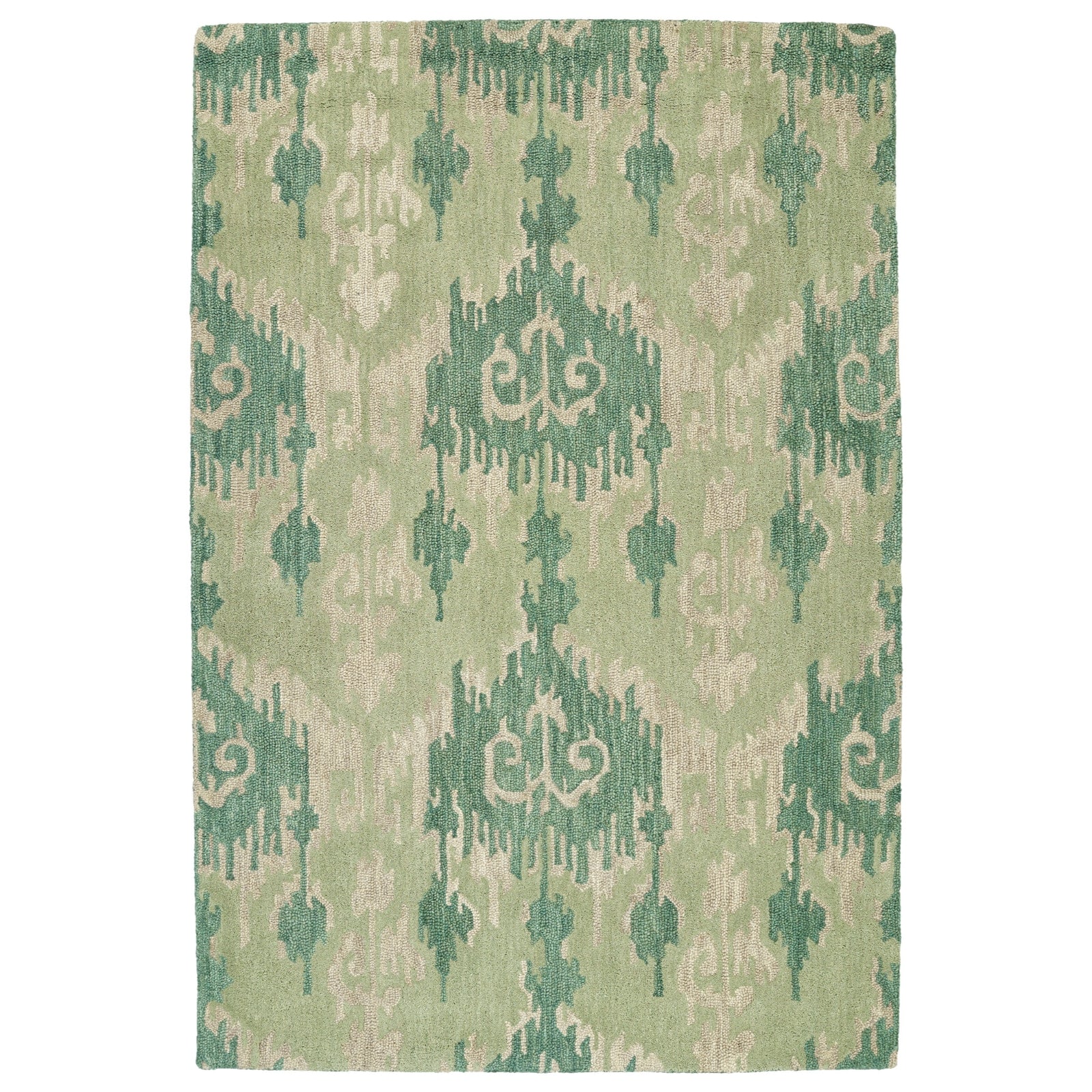 Casual Hand Tufted Area Rug - 5' x 7'6", Seafoam, 5055