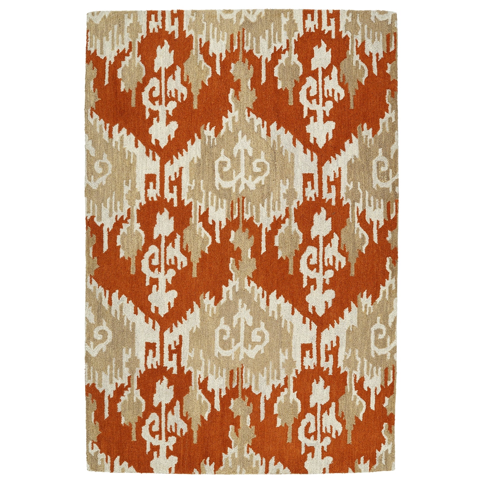 Casual Hand Tufted Area Rug - 8' x 11', Paprika, 5055