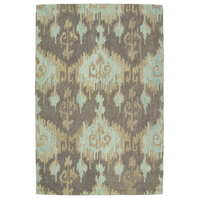 Casual Hand Tufted Area Rug - 7'6" x 9', Mint, 5055