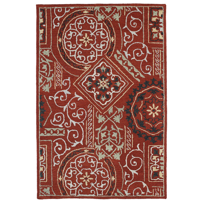 Brooklyn Hand Tufted Area Rug - 5' x 7'6", Red , 5302