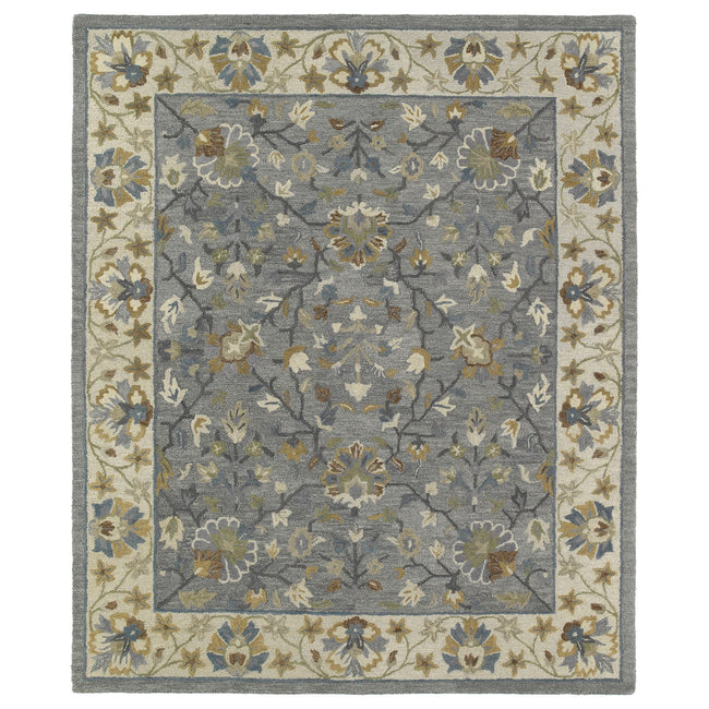 Brooklyn Hand Tufted Area Rug - 7'6" x 9', Pewter , 5305