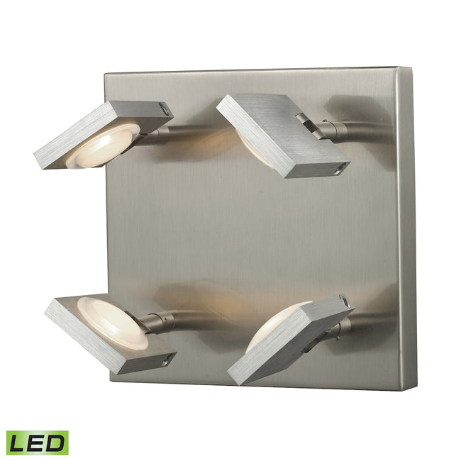 Reilly 4-Light Sconce - Brushed Nickel And Brushed Aluminum