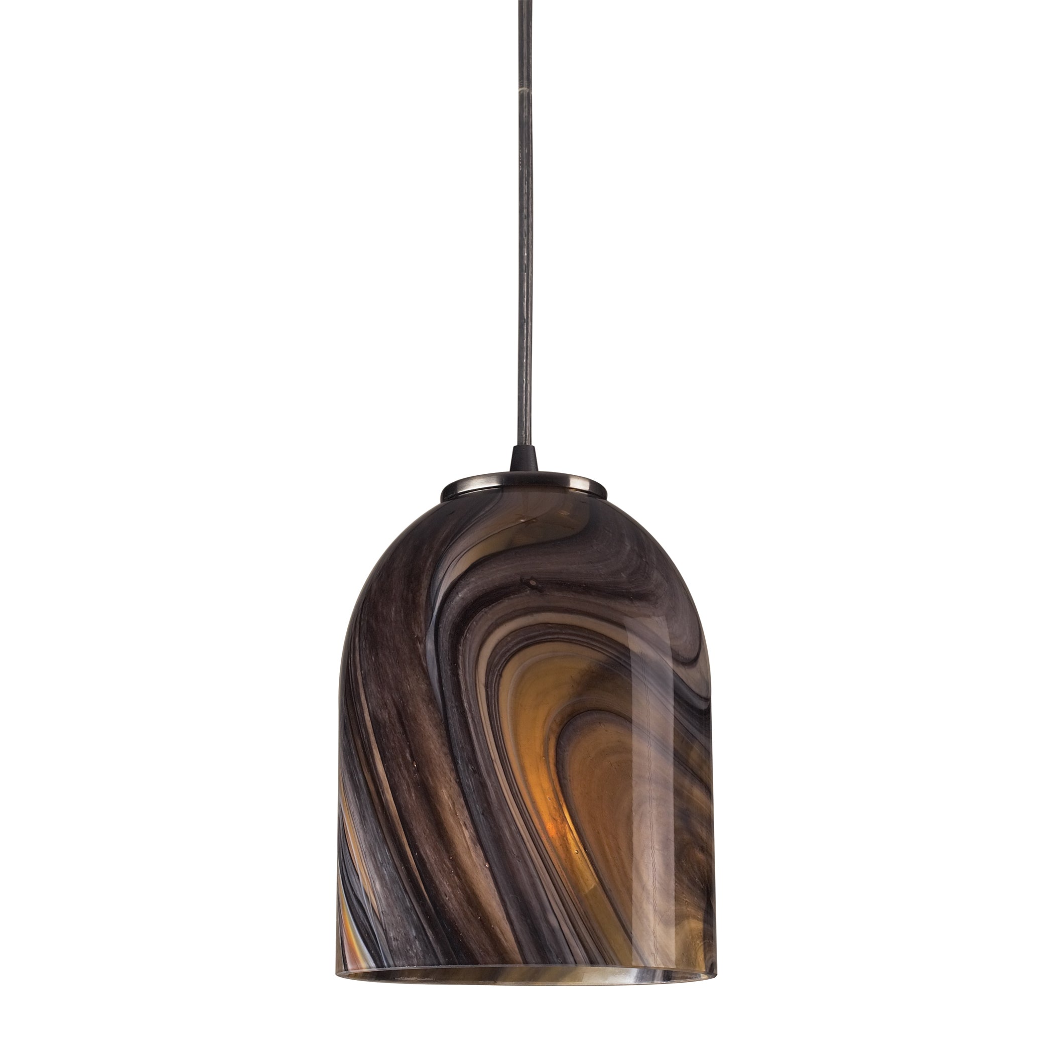 Swirl Collection 1-Light Pendant - A Marble Swirl