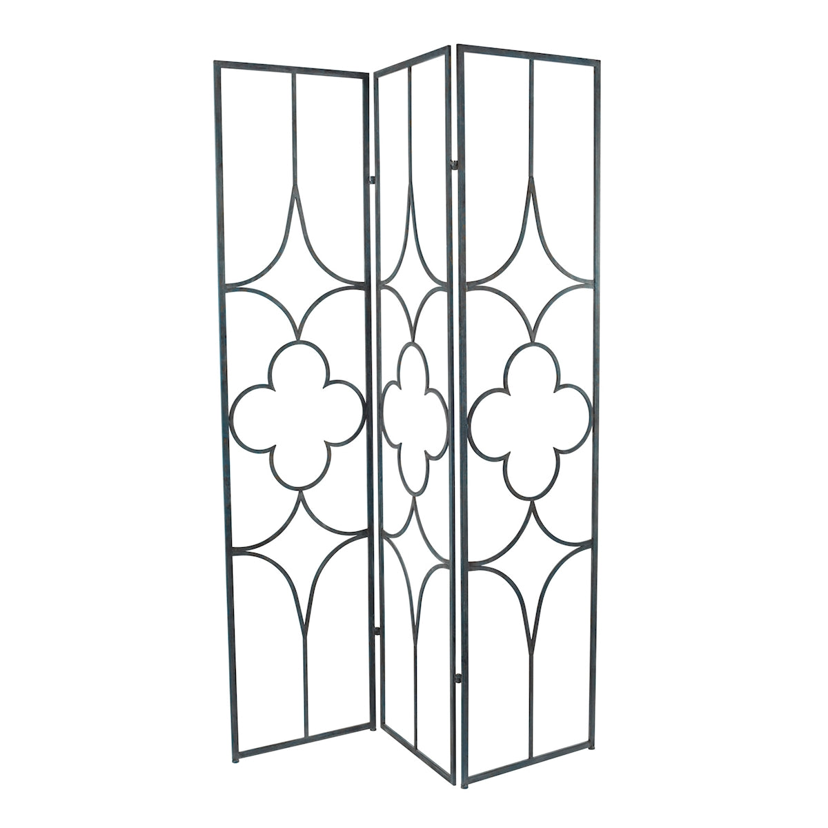 Tarnished Quatrefoil Room Divider