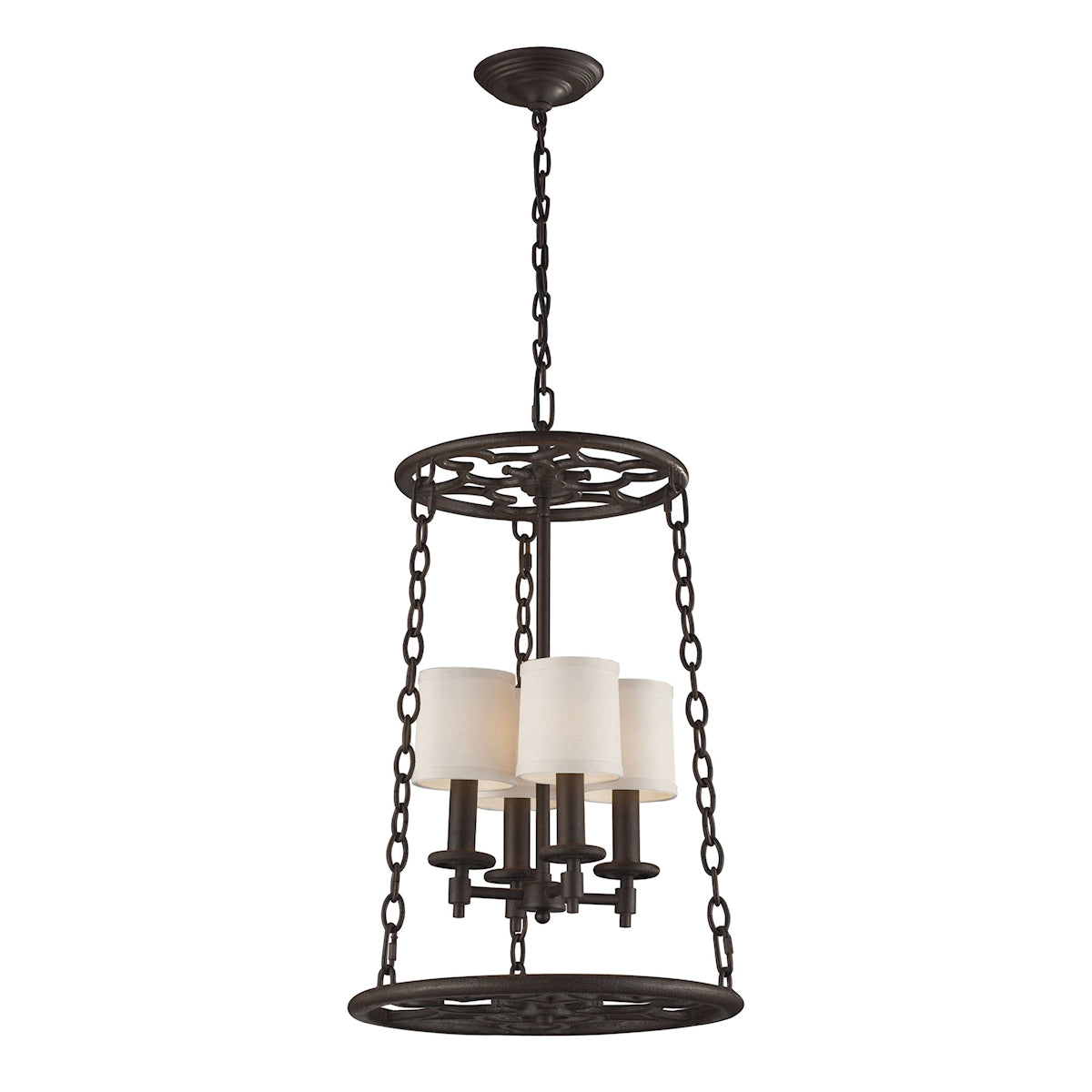 Ironton 4-Light Chandelier - Vintage Rust