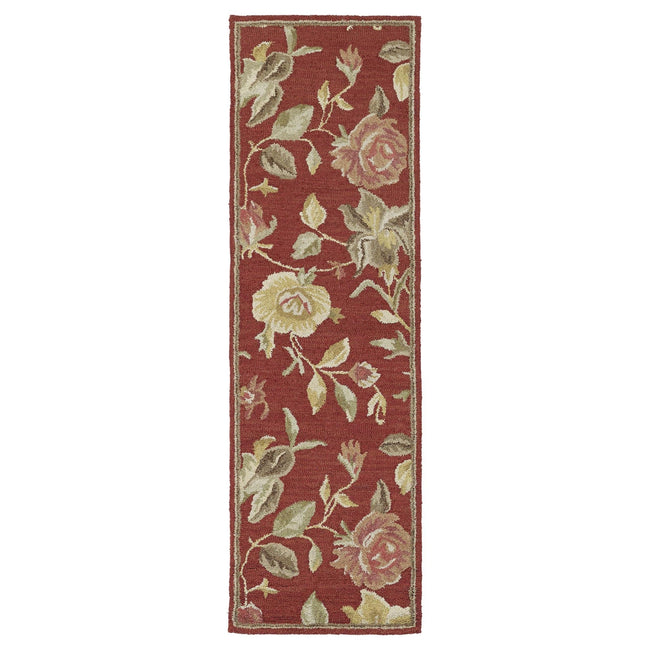 Khazana Hand Tufted Runner - 2'3" x 7'6", Red, 6557