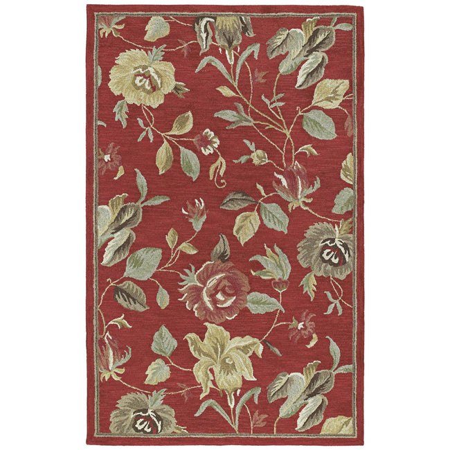 Khazana Hand Tufted Area Rug - 8' x 11', Red, 6557