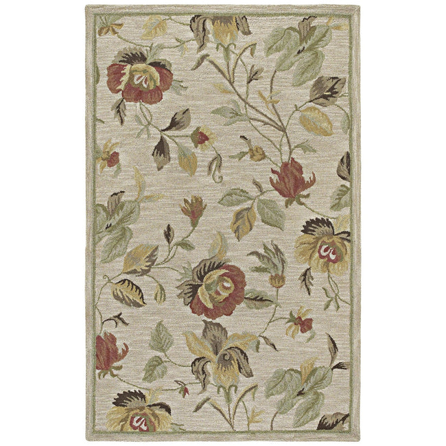 Khazana Hand Tufted Area Rug - 3' x 5', Linen, 6557