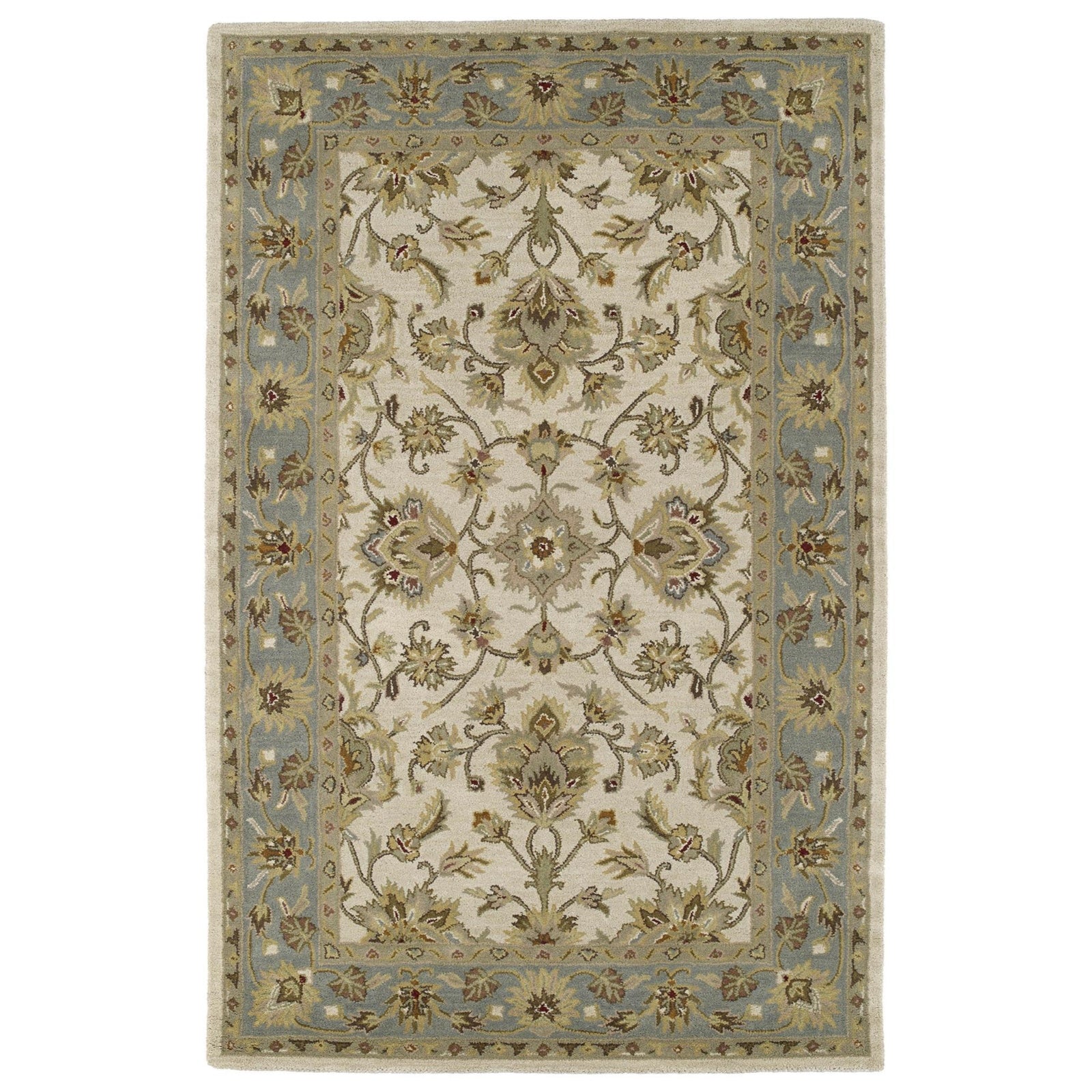 Khazana Hand Tufted Area Rug - 2' x 3', Ivory, 6561