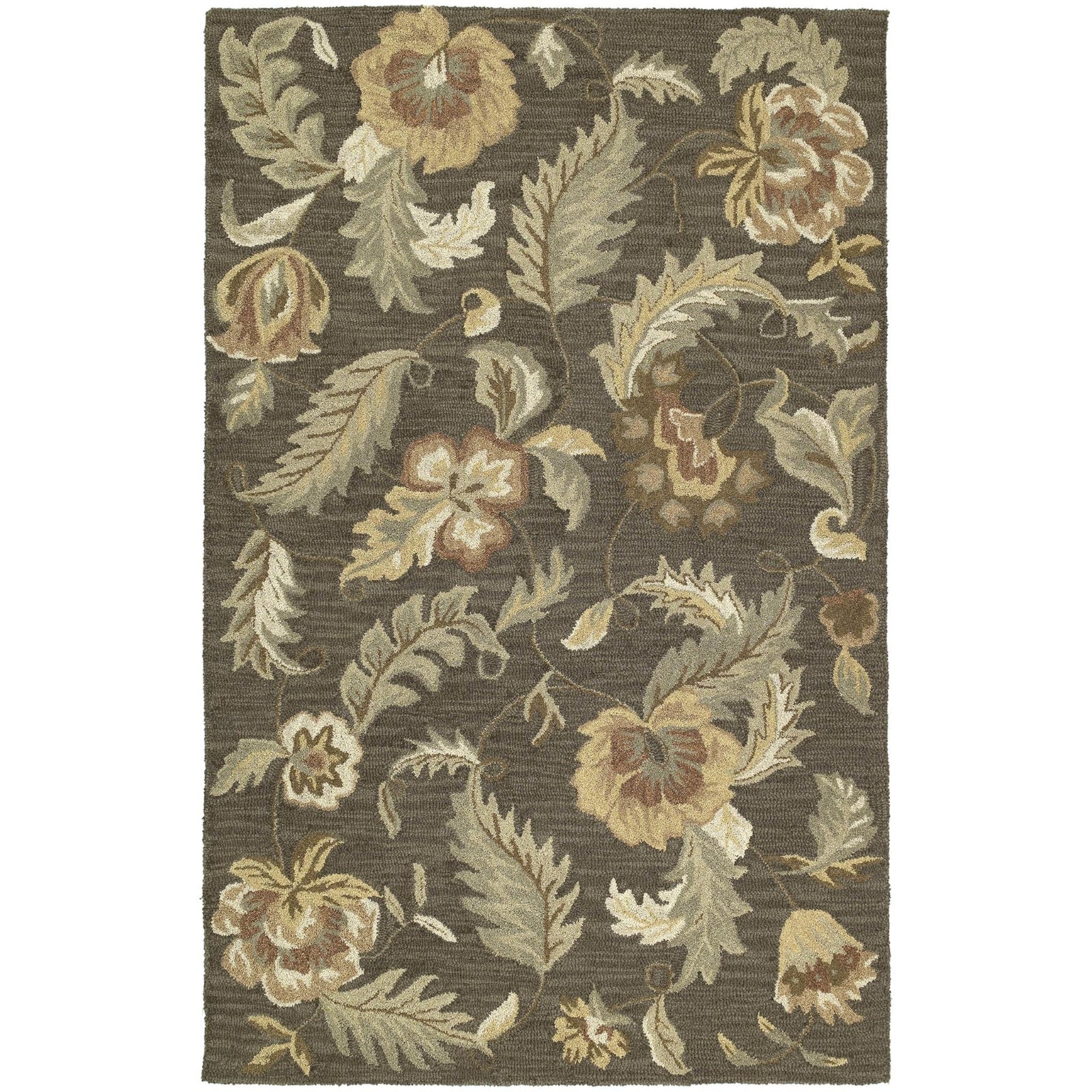 Khazana Hand Tufted Area Rug - 7'6" x 9', Charcoal, 6593