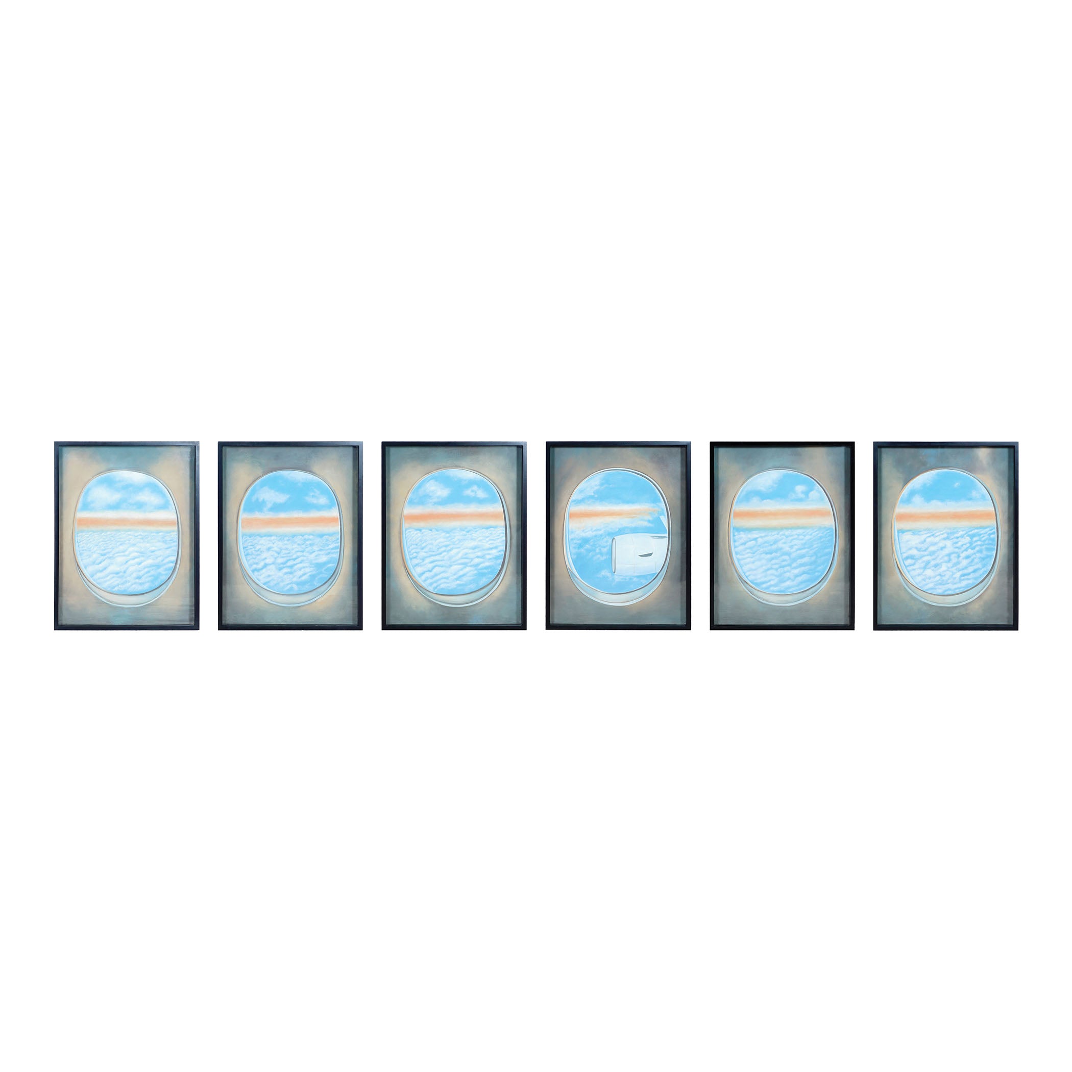 Plane Windows Collection - Set of 6