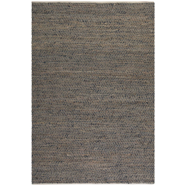 Tobais Rescued Leather & Hemp Rug - 8' x 10'