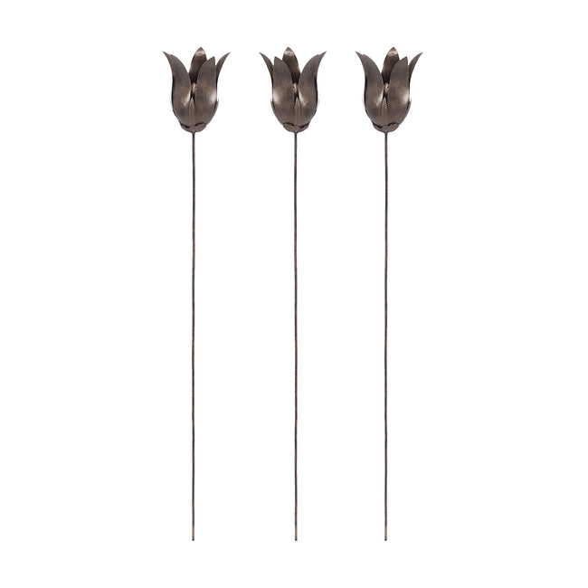 Bronze Tulip Stem - Set of 3