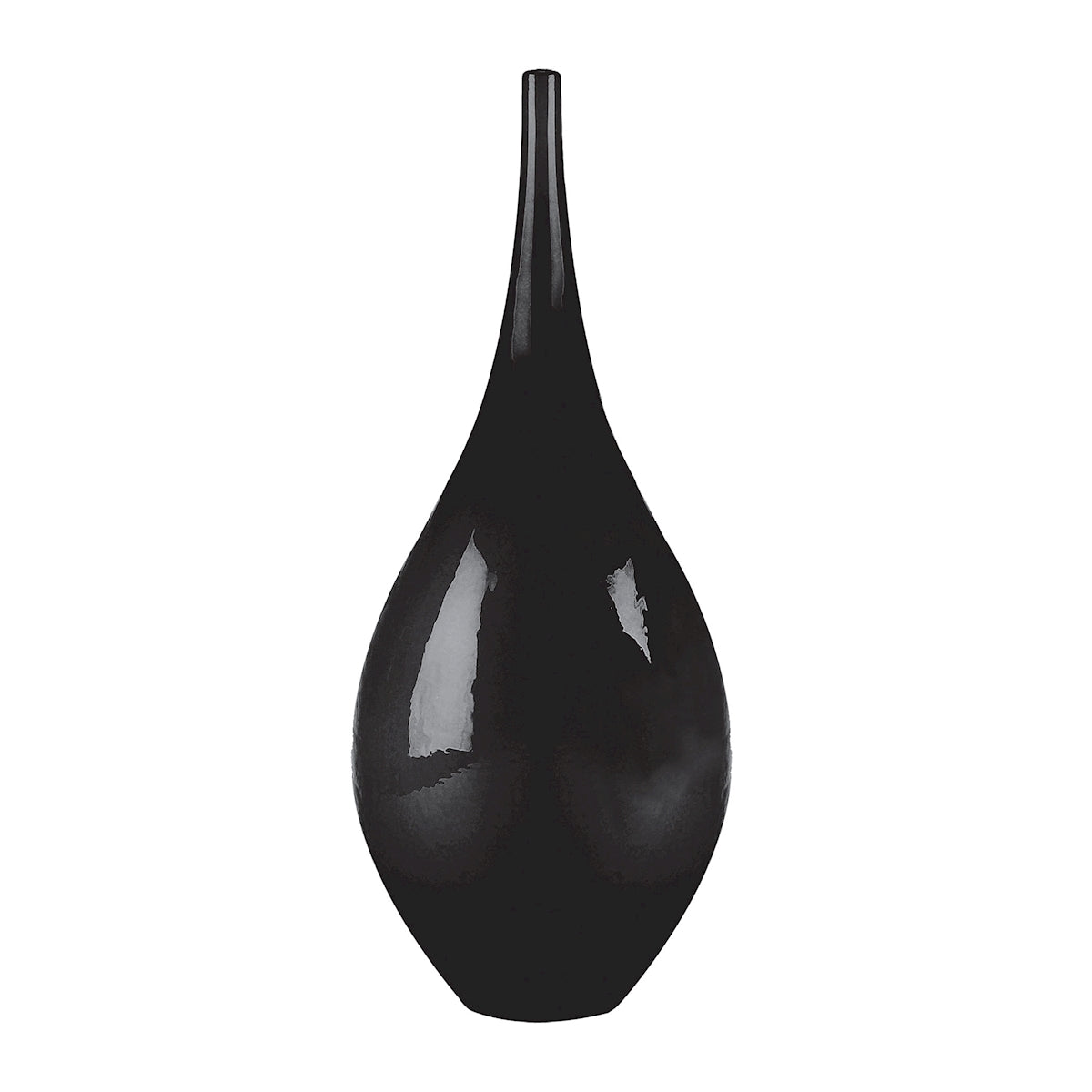 Pearlized Coal Handblown Bottle Sm