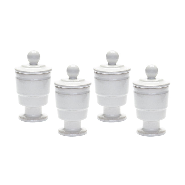 White Polar Filled Votives - Set of 4