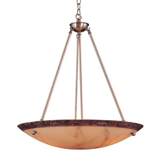 Engravers 3-Light Pendant - Antique Brass