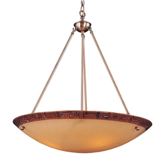 Engravers 5-Light Pendant - Antique Brass