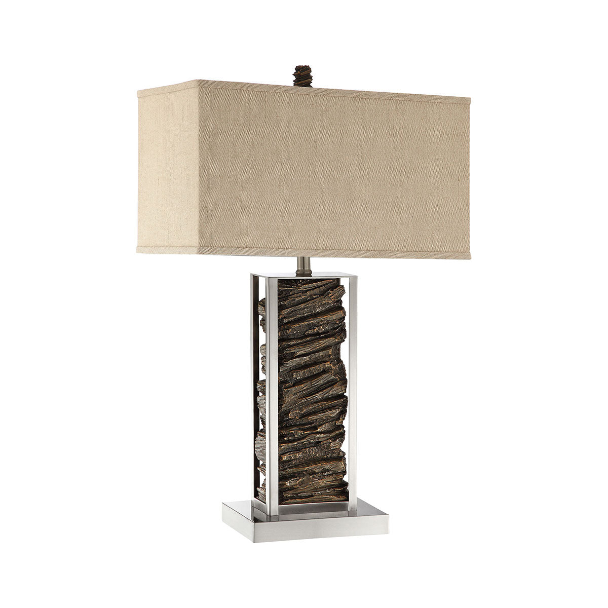 Table Lamp with Rectangular Shade